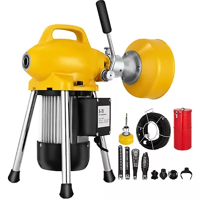 VEVOR Drain Cleaner Sectional Sewer Snake Drain Auger Cleaning Machine 400W • $249.28