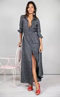 Dancing Leopard Women's Dove Maxi Dress Leopard Print Ladies 3/4 Sleeve Outfit • £38.35