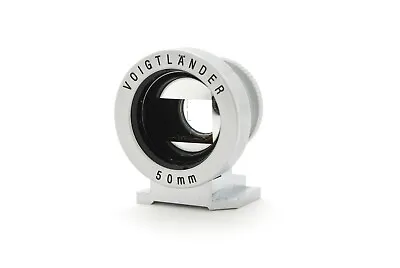 Mint Voightlander 50mm Viewfinder Silver For Rangefinder From Japan • $199.99