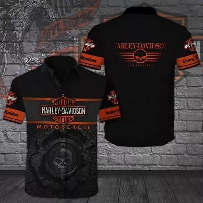 TOP Fashion! Men's Harley-Davidson Motorcycle Hawaiian Limited Edition S-5XL • $31.90