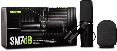 Shure SM7DB Dynamic Microphone With Built-In Cloudlifter Active Preamp BRAND NEW • £420