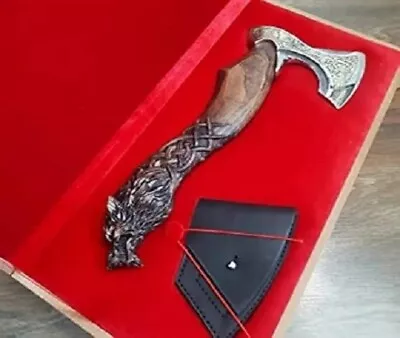 Hand Made Carbon Steel Hunting Viking Hatchet Tomahawk Tactical Battle Ready Axe • $189