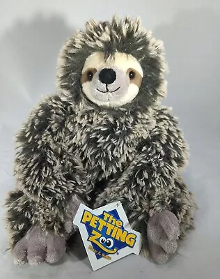 The Petting Zoo Sloth 12  Stuffed Animal Shaggy Realistic Soft New With Tags • $15