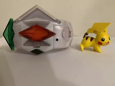 $6 • Buy Pokemon Sun Moon Z Ring Bracelet With Red Green Crystals & Pikachu Figure