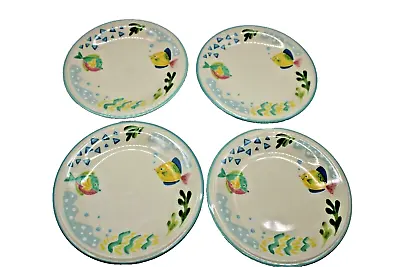 Set  4 Studio Nova Mikasa Barrier Reef Tropical Salad Dessert Plate Replacement • $19.99