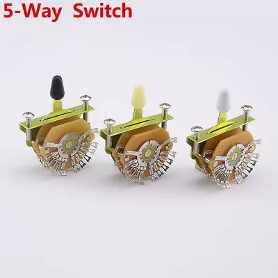 Guitar Switch 4-Pole Double Wafer 5-Way Super Switch For Electric Guitar • $26.61