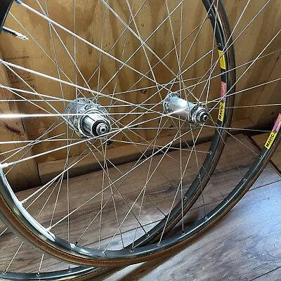 Vintage White Industries TI Mavic GL 330 TUBULAR 700C Road Wheelset 100 130 QR • $449.99