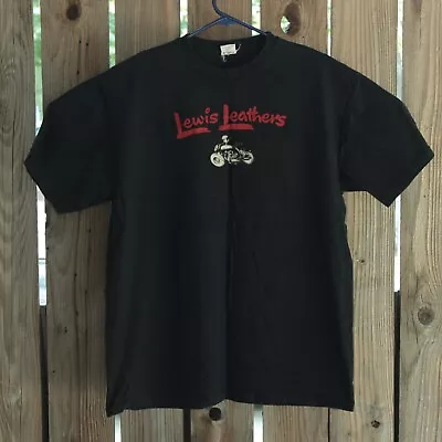 Lewis Leathers X Aviakit T Shirt W/ Patch Motorcycle Leaders England Est Sz ~ XL • $34.98