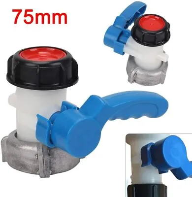 IBC Water Stillage Tank Replacement Tap Outlet 75mm Control Valve Container Tap • £13.49