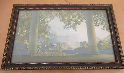 Vintage Maxfield Parrish Print DAYBREAK  10.75  Original Frame Reinthal Newman • $60