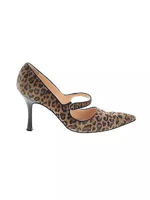 Manolo Blahnik Women Brown Heels 38.5 Eur • $123.74