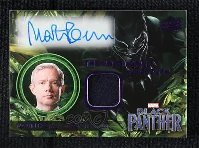 2018 Marvel Black Panther The King's Mantle Memorabilia Martin Freeman Auto 09q5 • $230