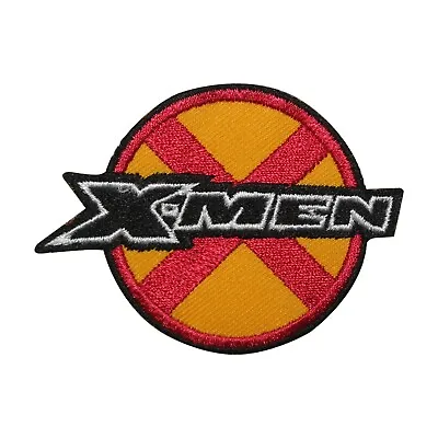 X-MEN Letter Round Superhero Logo Iron On Sew On Embroidered Patch For Clothes • £2.49