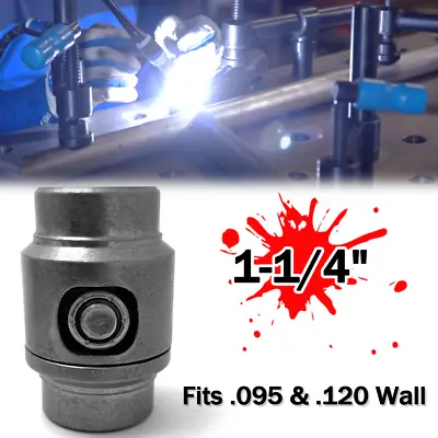 1-1/4  Weld In Tube Connectors Adapter Roll Cage Bungs .095 & .120 Wall Steel • $16.99