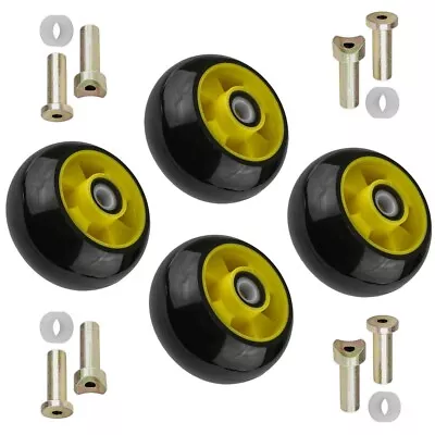 4 Deck Wheel Kit For John Deere GX325 GX335 GX345 GX355 W/ 48  54  Deck AM125172 • $66.50