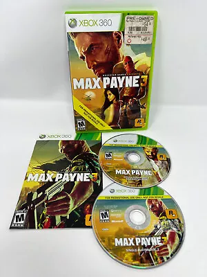 Max Payne 3 (Xbox 360 2012) Complete With Manual - Mint Discs • $16.95