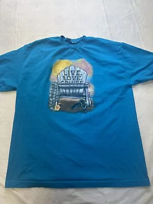 Vintage 90s Carnival Cruise Lines T Shirt XL Blue • $14.20