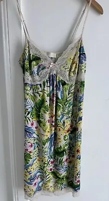 Peter Alexander Womens Yellow Floral Tropical PJ Night Dress Nightie Size Small • $12