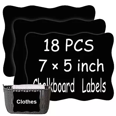 Extra Large Chalkboard Labels Waterproof Adhesive Fancy Rectangles Chalkboar... • $18.55