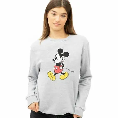 £19.99 • Buy Official Disney Ladies Mickey Mouse Strides Sweatshirt Grey  S - XL