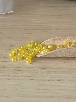 Japanese Miyuki Seed Beads Size 6/0 #136f Yellow Transparent  24grams • £2.40