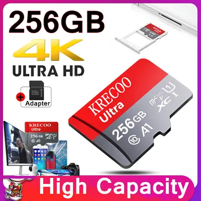 256GB 128GB Micro SD Card Memory Card Class 10 Fast 4K Flash TF For Car&Camera • $7.99