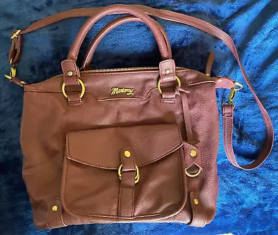 Debenhams Mantaray Ladies Leather Look Medium Crossbody Shoulder/Hand Bag Purple • £11