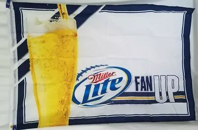 Miller Lite NFL FAN UP Flag With Mailing Tube 2011 Rebate Form New • $17.99