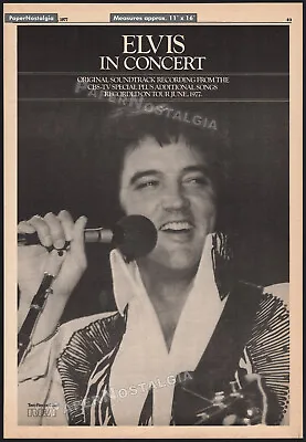 ELVIS IN CONCERT__Original 1977 Trade Print AD / Poster_ELVIS PRESLEY TV Special • $29.99