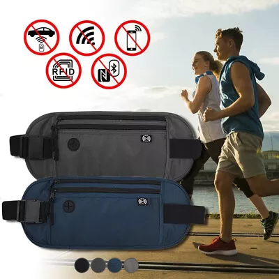 $18.55 • Buy Waterproof RFID Blocking Mini Fanny Pack Phone Money Waist Bag Travel Running