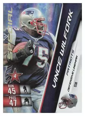 2010 Panini Adrenalyn XL #S38 Vince Wilfork Special • $2.50