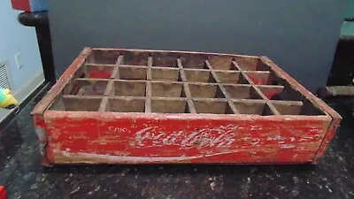 Wooden COCA-COLA  24 Bottle Wooden Crate - Chattanooga TN Vintage Condition • $39.99