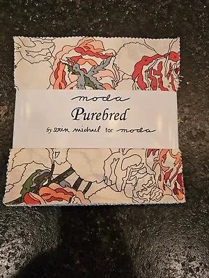 Purebred By Erin Michael For Moda Fabric Charm Pack 5 In Sqs 42 Pieces • $12