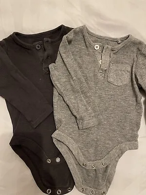 Set Of Longsleeve Baby Vests 3-6 Months • £1.50