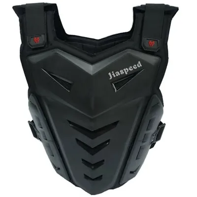 Black Motorcycle Armor Vest Chest Back Protection Motocross Ski Protective Gear • $47.99