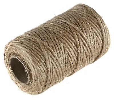 £0.99 • Buy 100% Natural Jute String Brown Shabby Rustic Twine Thick String Shank Craft 3PLY