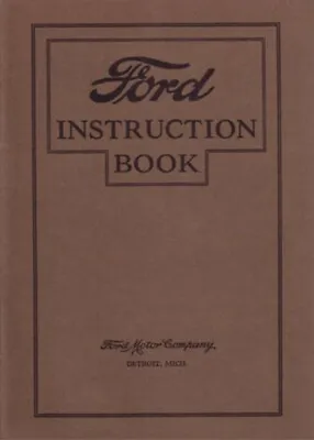 1927 Ford Model T Owners Manual User Guide Reference Operator Book Fuses Fluids • $35.04