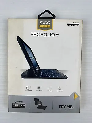$69.97 • Buy ZAGG Keys PROFOLIO+ - For IPad 2 3rd 4th Gen - Black - New In Box