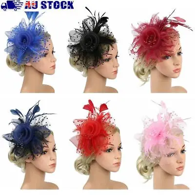 $16.20 • Buy Fascinator Hat Alice Headband Clip Tea Party Headband Feathers Hair Clip