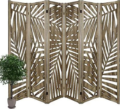 6 Panel Room Divider 5.6FT Portable Wall Dividers Room Dividers Fold Privacy R • $160.99