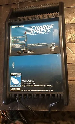 Midtronics Charge Express Automatic Marine Battery Charger Cxc-5005 10 Amp 12 V • $59