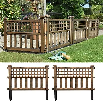 Pack Of 4 Fence Panels Garden Lawn Edging Plant Border Landscape • £17.69