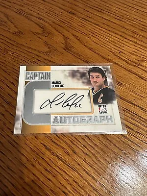 2011 MARIO LEMIEUX Signed Autographed ITG Captain C SILVER Pittsburgh Penguins • $190