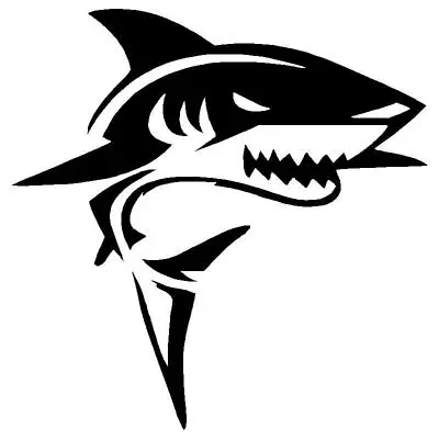 $3.85 • Buy Oracal Vinyl Decal Shark Great White Boat Boating DIY Graphics Car Truck #1509