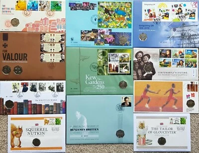 £29.99 • Buy 50p FIFTY PENCE BUNC FIRST DAY COVER KEW GARDENS,OLYMPICS BRITTEN BEATRIX POTTER