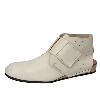 Women's Shoes MOMA 7 (EU 37) Ankle Boots White Leather DZ497-37 • $73.90