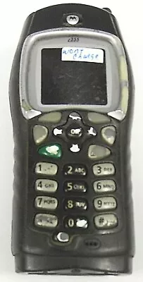 Motorola I355 - Black And Silver ( Nextel ) Rugged Cellular Candybar Phone • $15.29