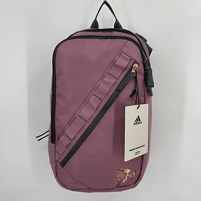 Adidas Prime Sling Backpack Orchid Purple Large School Bag Fits Laptop/Tablet • $39.95
