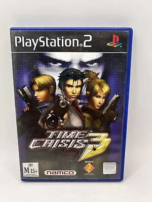 Time Crisis 3 - PlayStation 2 -PS2 (2002 W/manual) Scratched • $27.51