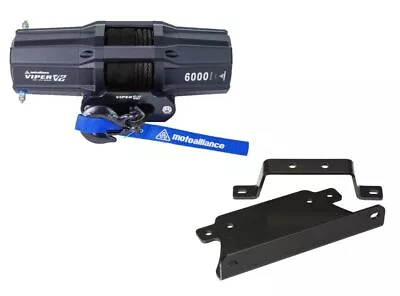 Viper 40 Ft Winch 6000 Lb Black With Mount For Can-Am Outlander Max 400 2004 • $479.98